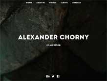 Tablet Screenshot of alexchorny.com